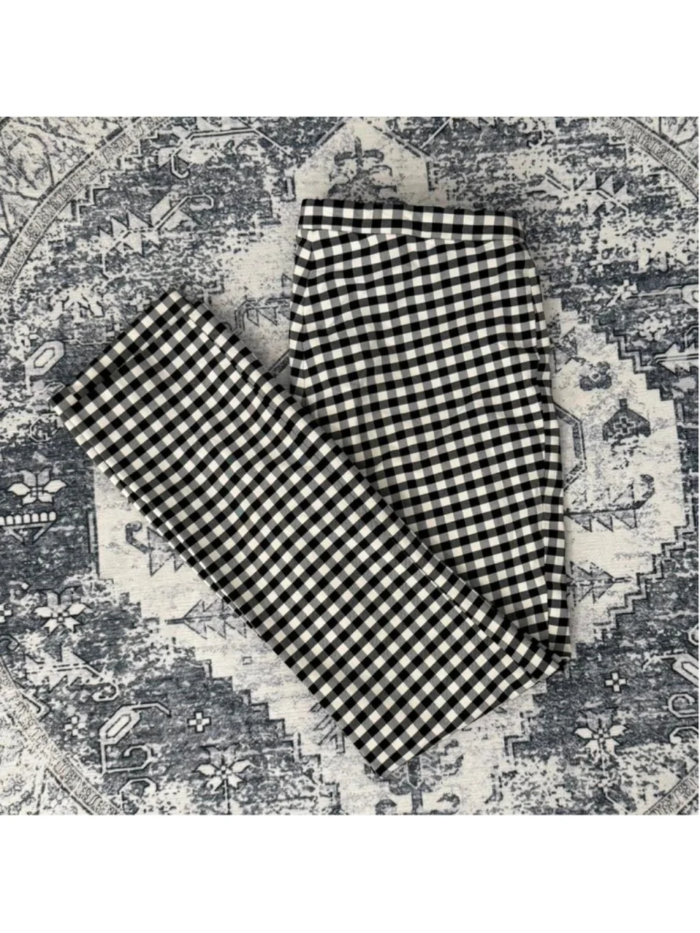 Theory Black + White Gingham Skinny Ankle Pants - Size 2